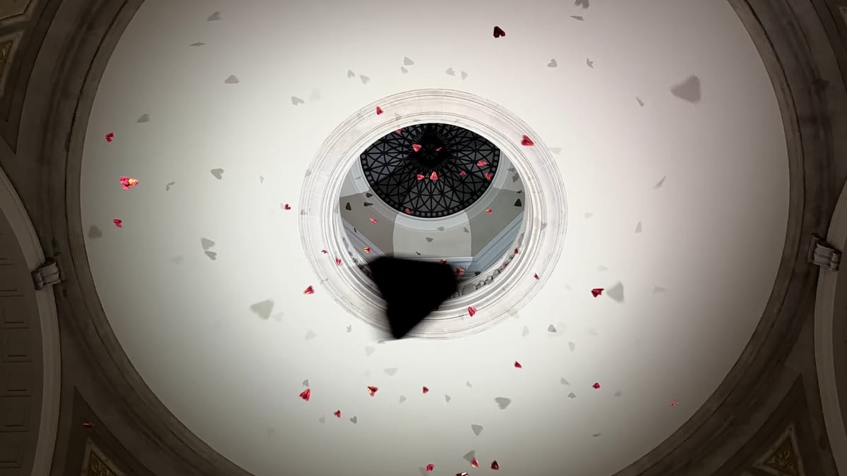 MSCHF's "20,000 Variations On a Paper Plane in Flight"